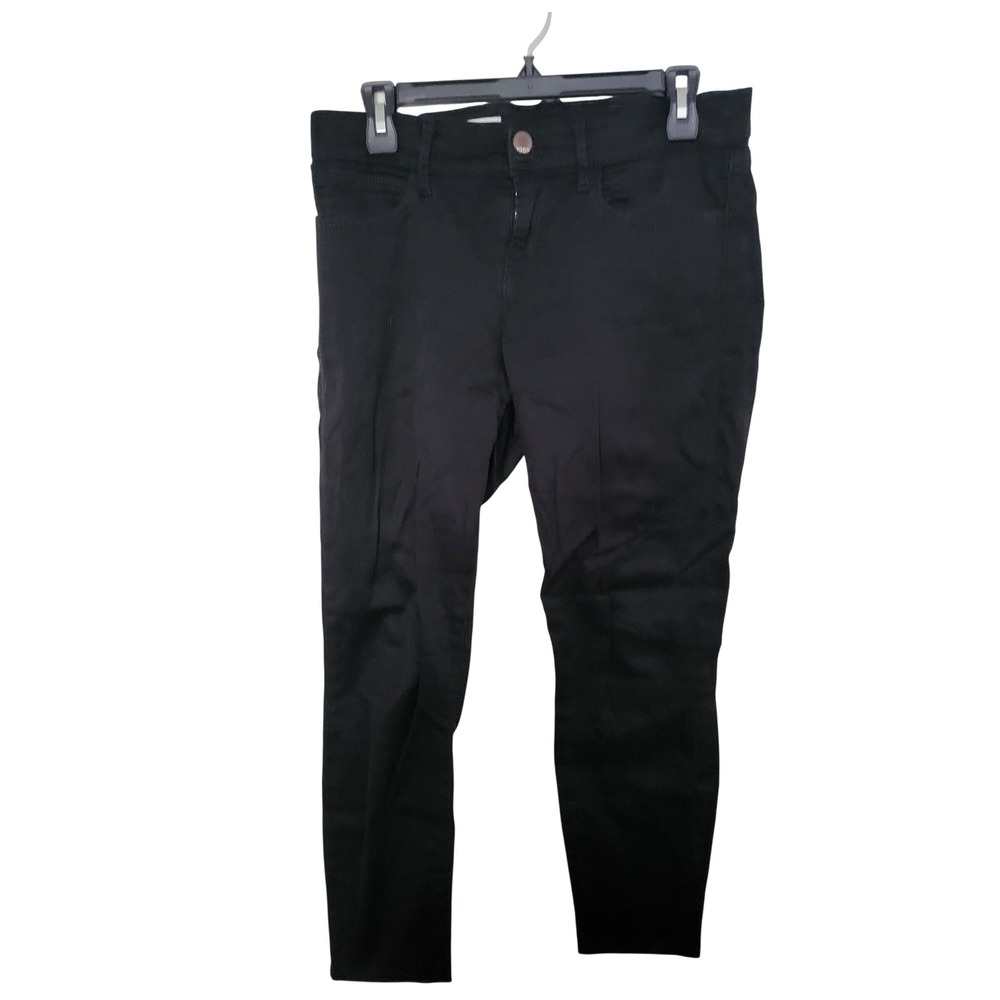 Gap 1969 Skinny Jeans Womens 28 Black Mid Rise Stretch Denim Pants